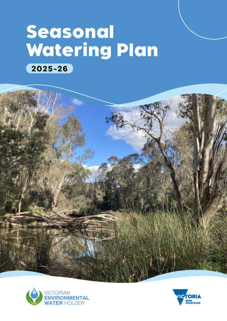 VEWH Seasonal Watering Plan 2025-26 plan front page